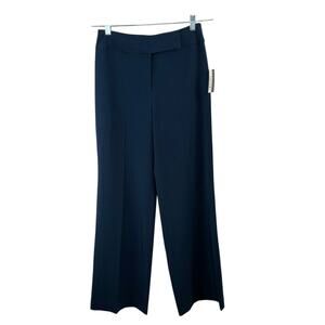 Vintage 90s Casual Corner Navy High Rise Straight Leg Dress Pant 4 NWT Deadstock